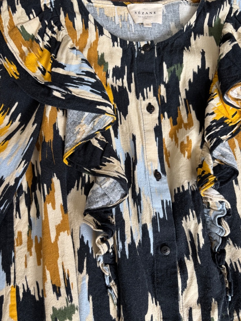 Sezane Button Down Top